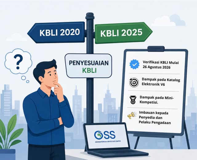 Penyesuaian Penggunaan KBLI 2020 dan KBLI 2025 pada Sistem Katalog Elektronik