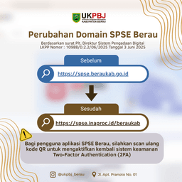 Perubahan Domain SPSE Berau